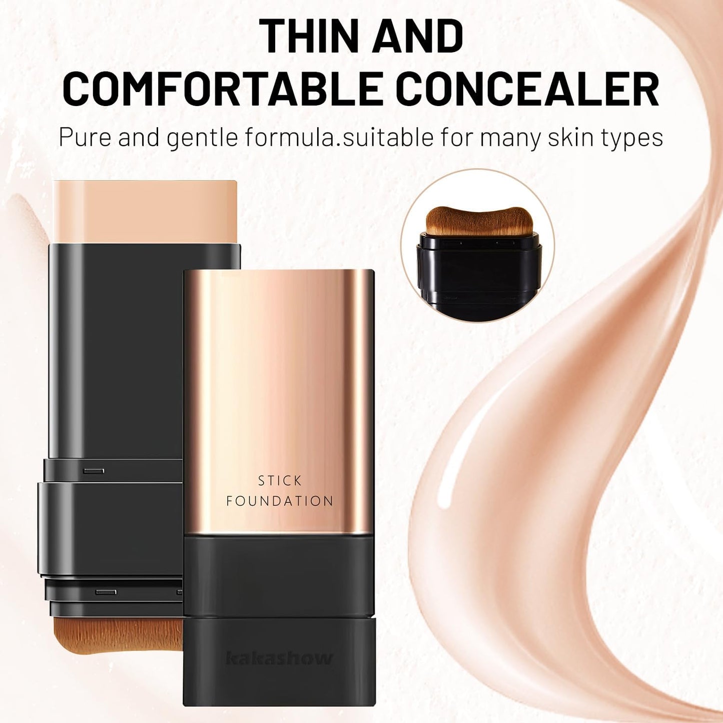 Imported Korean Glass Skin 2-in-1 Foundation Stick – free delivery