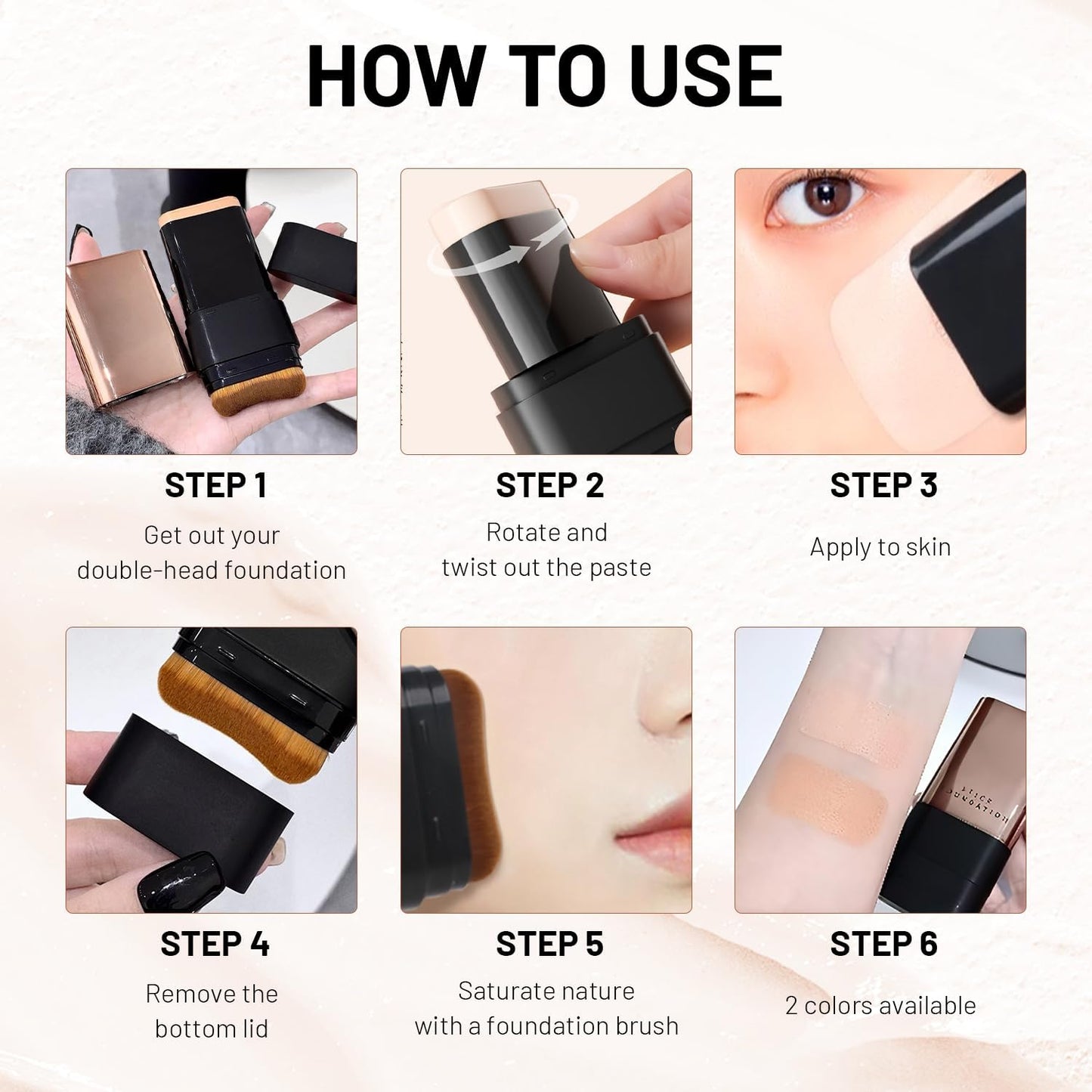Imported Korean Glass Skin 2-in-1 Foundation Stick – free delivery