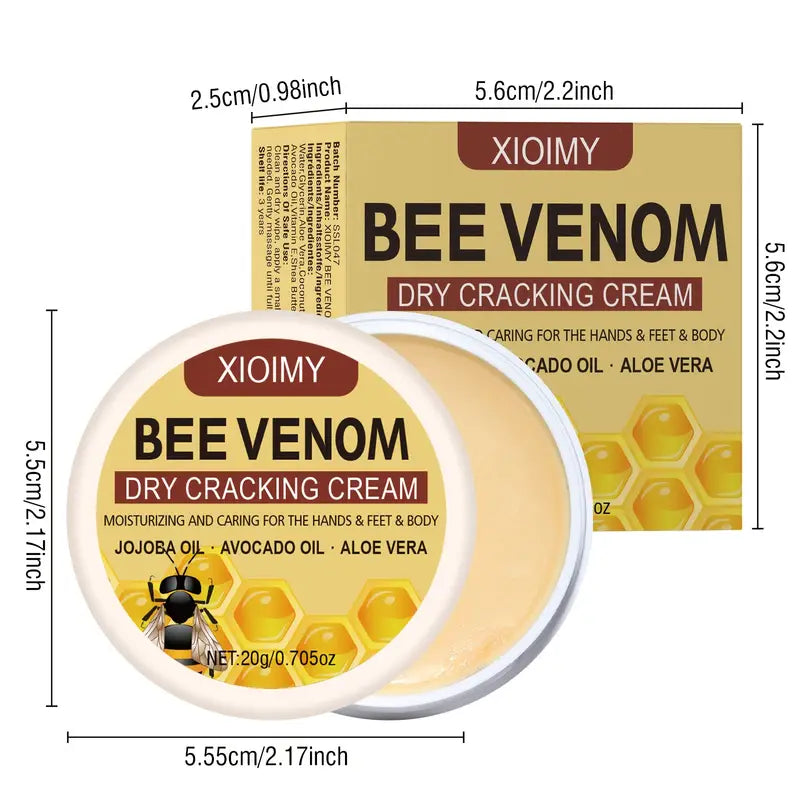 Bee Venom Dry Crack Cream šāØ | Deep Moisturizing & Hydrating for Hands, Feet & Body