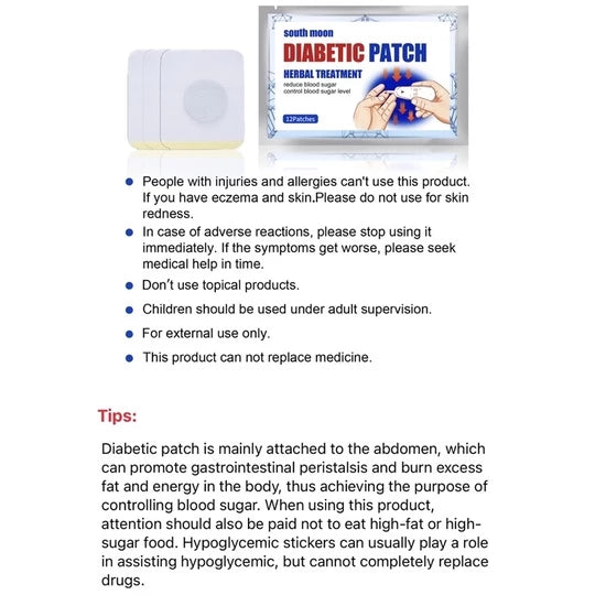 South Moon Diabetic - Blood Sugar Control Patch @499