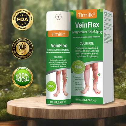VeinFlex Magnesium Spray for Vein Relief 🔥 FDA Certified (Clinically proven relief for swollen legs, poor circulation, and varicose veins 🩺)