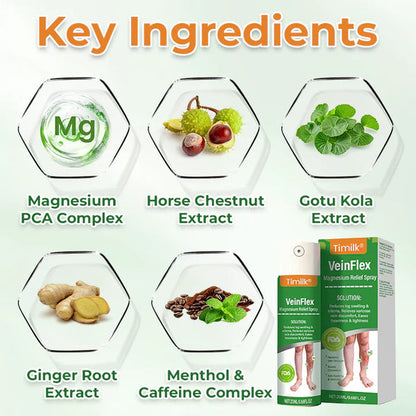 VeinFlex Magnesium Spray for Vein Relief 🔥 FDA Certified (Clinically proven relief for swollen legs, poor circulation, and varicose veins 🩺)