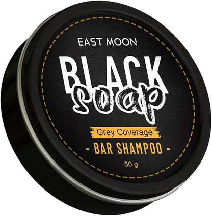 2-pack East Moon Black Soap Bar Shampoo
