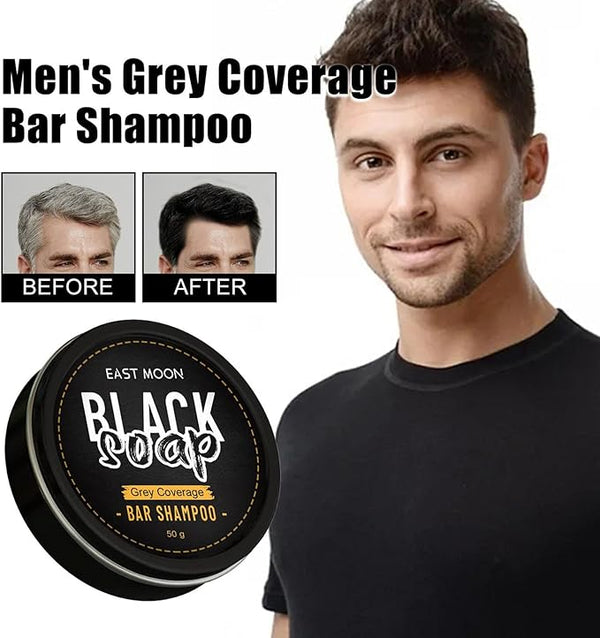 2-pack East Moon Black Soap Bar Shampoo