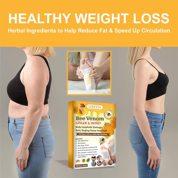 Bee Venom Ginger & Honey Detox Pads ( BUY 10 GET 10 FREE )