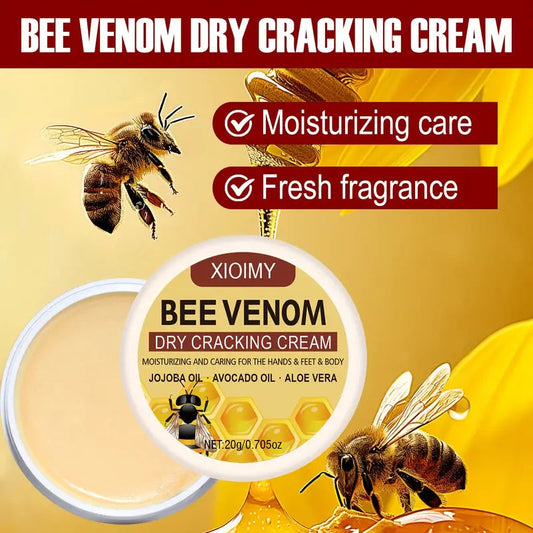 Bee Venom Dry Crack Cream 🐝✨  | Deep Moisturizing & Hydrating for Hands, Feet & Body