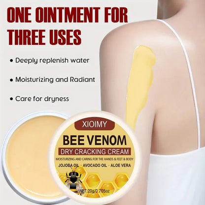 Bee Venom Dry Crack Cream 🐝✨  | Deep Moisturizing & Hydrating for Hands, Feet & Body