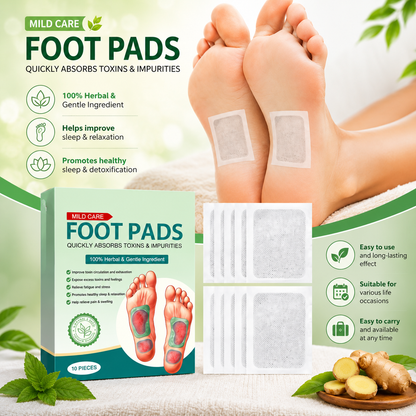 100% 🌿 Pure Sole Herbal & Gentle Ingredient Detox Foot Pads 🦶 BUY 10 GET 20 FREE (Pack of 30)