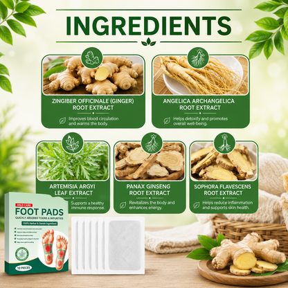 100% 🌿 Pure Sole Herbal & Gentle Ingredient Detox Foot Pads 🦶 BUY 10 GET 20 FREE (Pack of 30)