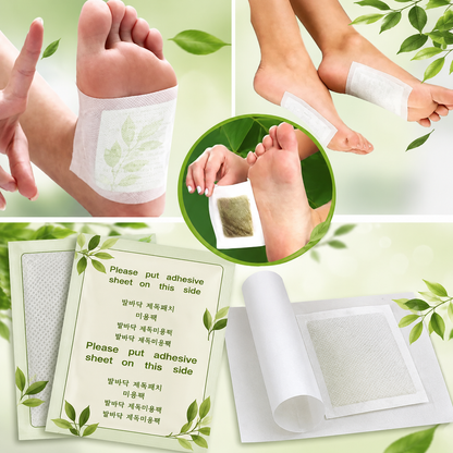 100% 🌿 Pure Sole Herbal & Gentle Ingredient Detox Foot Pads 🦶 BUY 10 GET 20 FREE (Pack of 30)