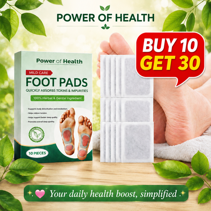 100% 🌿 Pure Sole Herbal & Gentle Ingredient Detox Foot Pads 🦶 BUY 10 GET 20 FREE (Pack of 30)