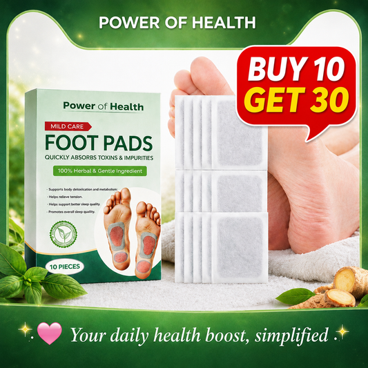 100% Herbal & Gentle Ingredient Detox Foot Pads BUY 10 GET 20 FREE (Pack of 30)