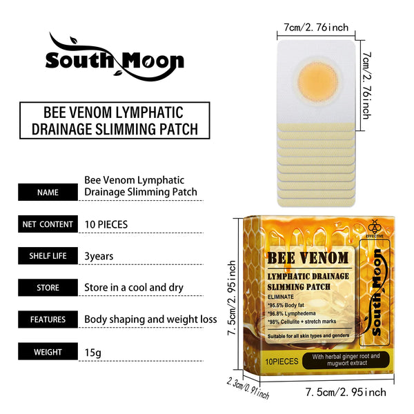499_South Moon Bee Venom Lymphatic Slimming Patch ( BUY 1 GET 1 FREE )