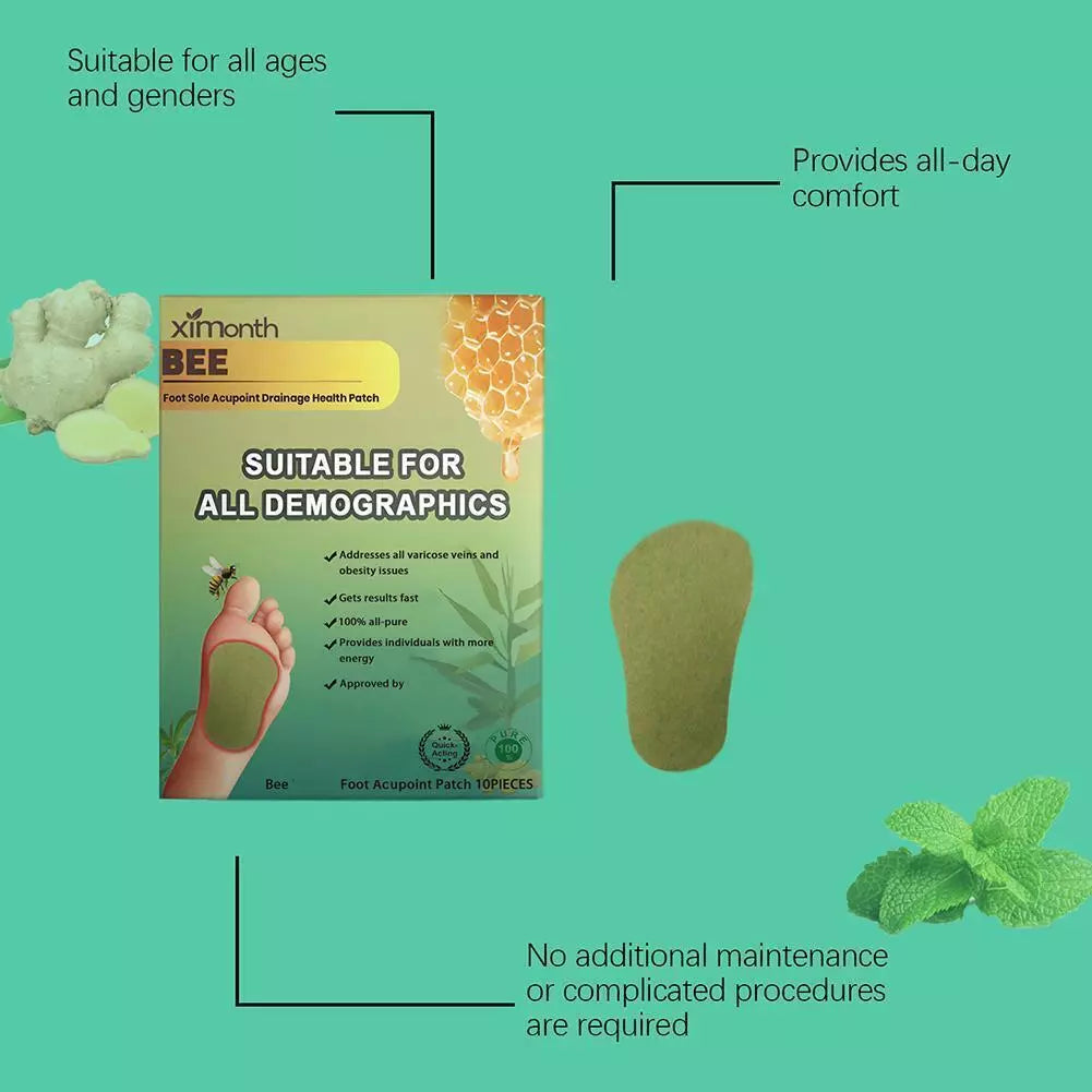 DetoxBee- Bee Venom Foot Patches (Buy 1 Get 1 Free)