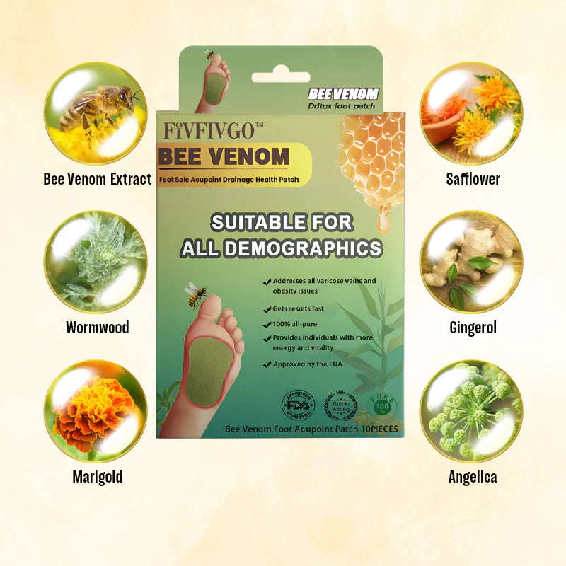 DetoxBee- Bee Venom Foot Patches (Buy 1 Get 1 Free)