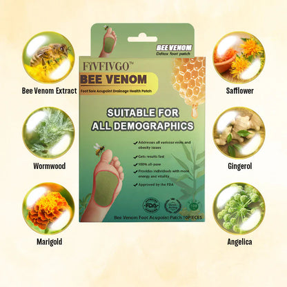 DetoxBee- Bee Venom Foot Patches (Buy 1 Get 1 Free)